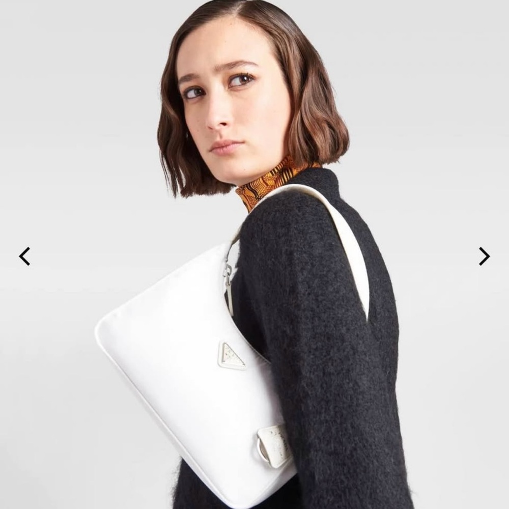 Prada White Shoulder Bag